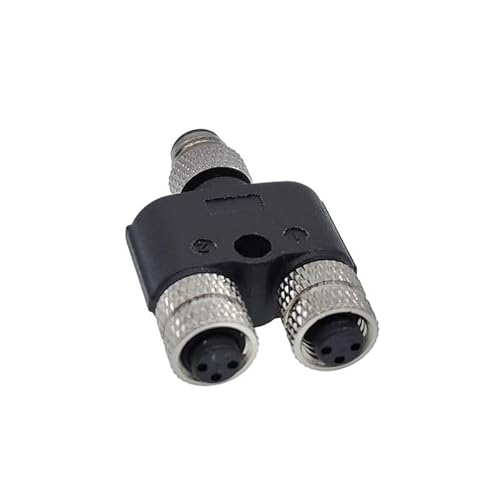 M8 Y-branch 3-way Sensor connector male to female pipe conversion 3pin 4pin waterproof connectors DERYLFGND(Blue) von DERYLFGND