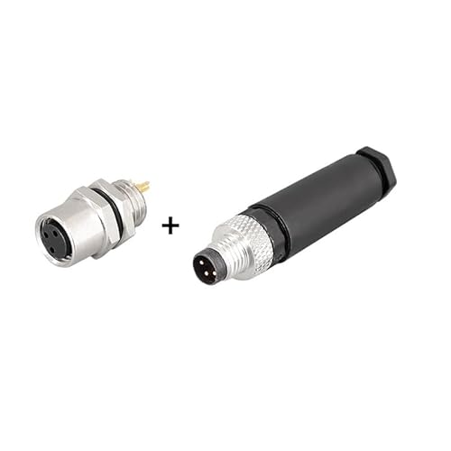 M8 waterproof connector - 3P4P male female M8 waterproof socket sensor cable connector DERYLFGND(M8-3Pin F-M,2 sets) von DERYLFGND