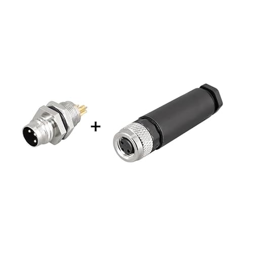 M8 waterproof connector - 3P4P male female M8 waterproof socket sensor cable connector DERYLFGND(M8-3Pin M-F,3 sets) von DERYLFGND