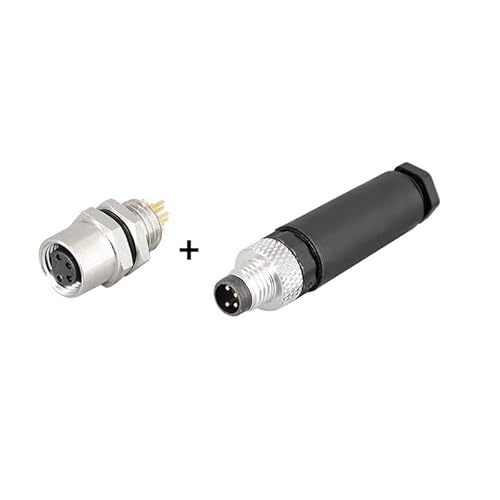 M8 waterproof connector - 3P4P male female M8 waterproof socket sensor cable connector DERYLFGND(M8-4Pin F-M,2 sets) von DERYLFGND