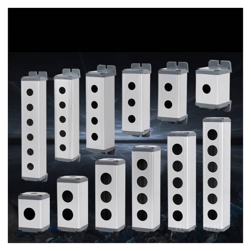 Metal button box waterproof button box with/without side ear 16 22mm aluminum alloy switch box 45 * 45 DERYLFGND(Daier 22mm,22mm hole) von DERYLFGND