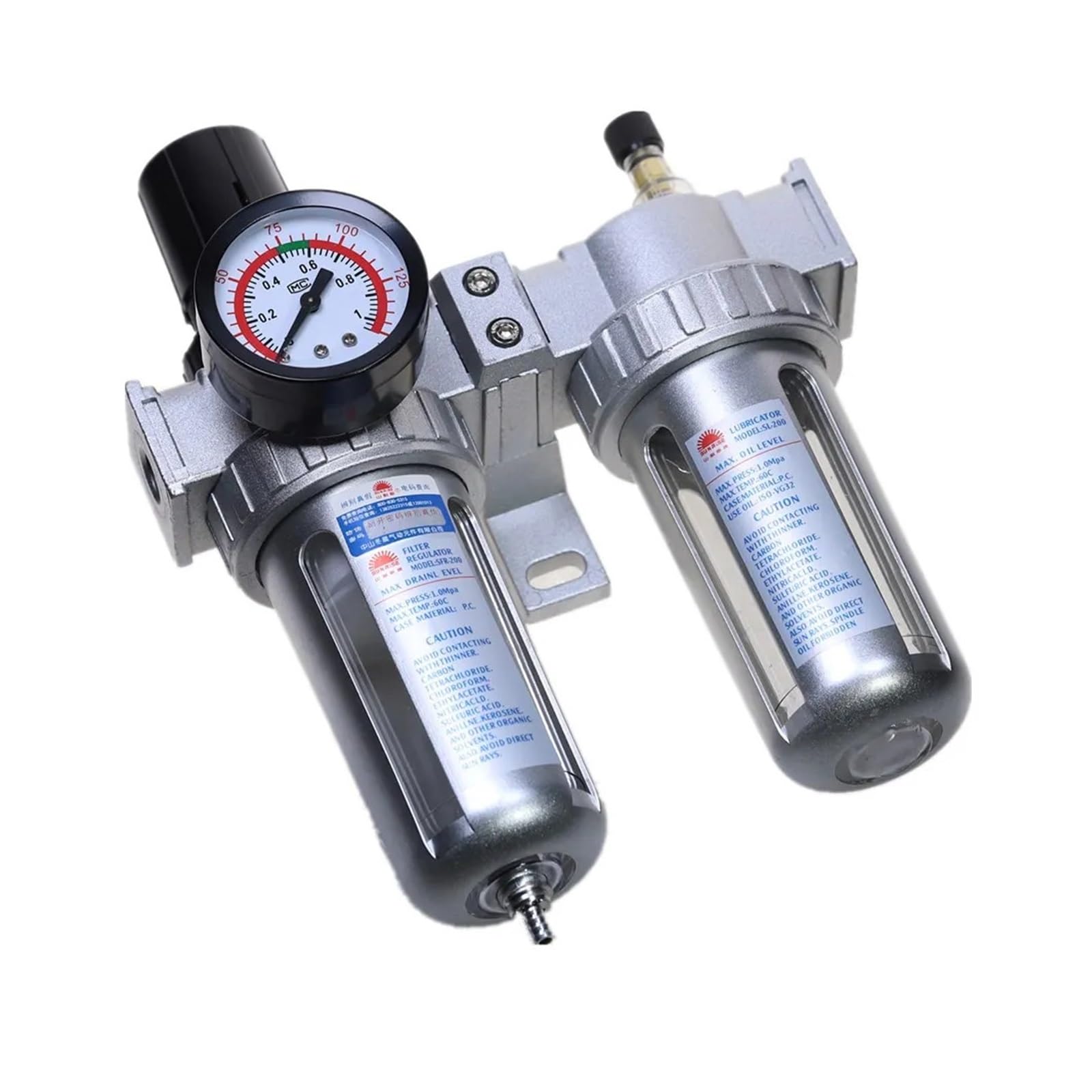 SFC-400 SFC-300 SFC-200 Thread Air Compressor Air Filter Regulator Oil Water Separator Trap Filter Automatic Drain DERYLFGND(1/2") von DERYLFGND