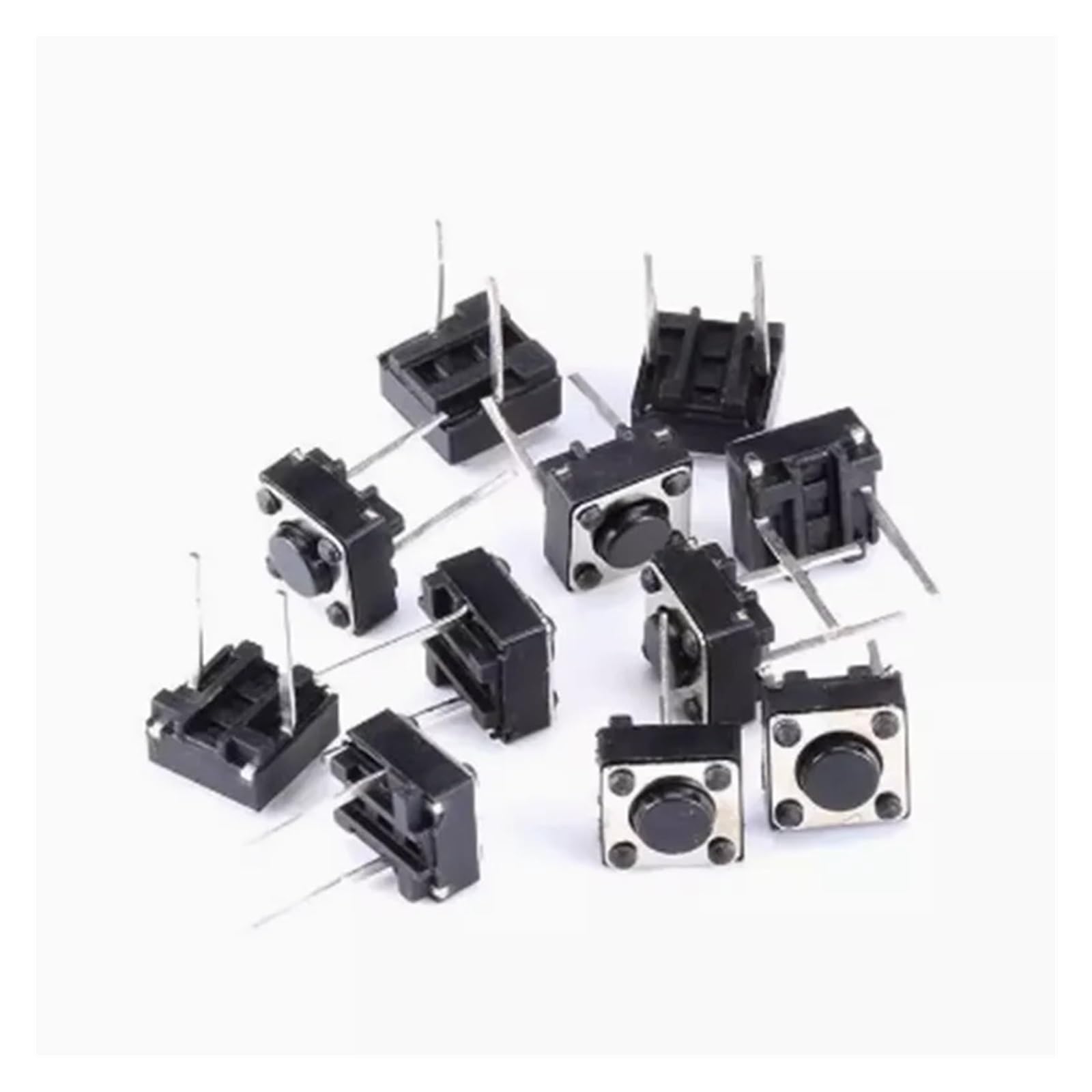 Tactile Switch Momentary Tact 6x6x4.3/5/6/7/8/9/10mm 6 * 6 * 4.3mm 5mm 6mm 7mm 8mm 9mm 10mm Middle pin 2pins DERYLFGND(6x6x5,20 pieces) von DERYLFGND