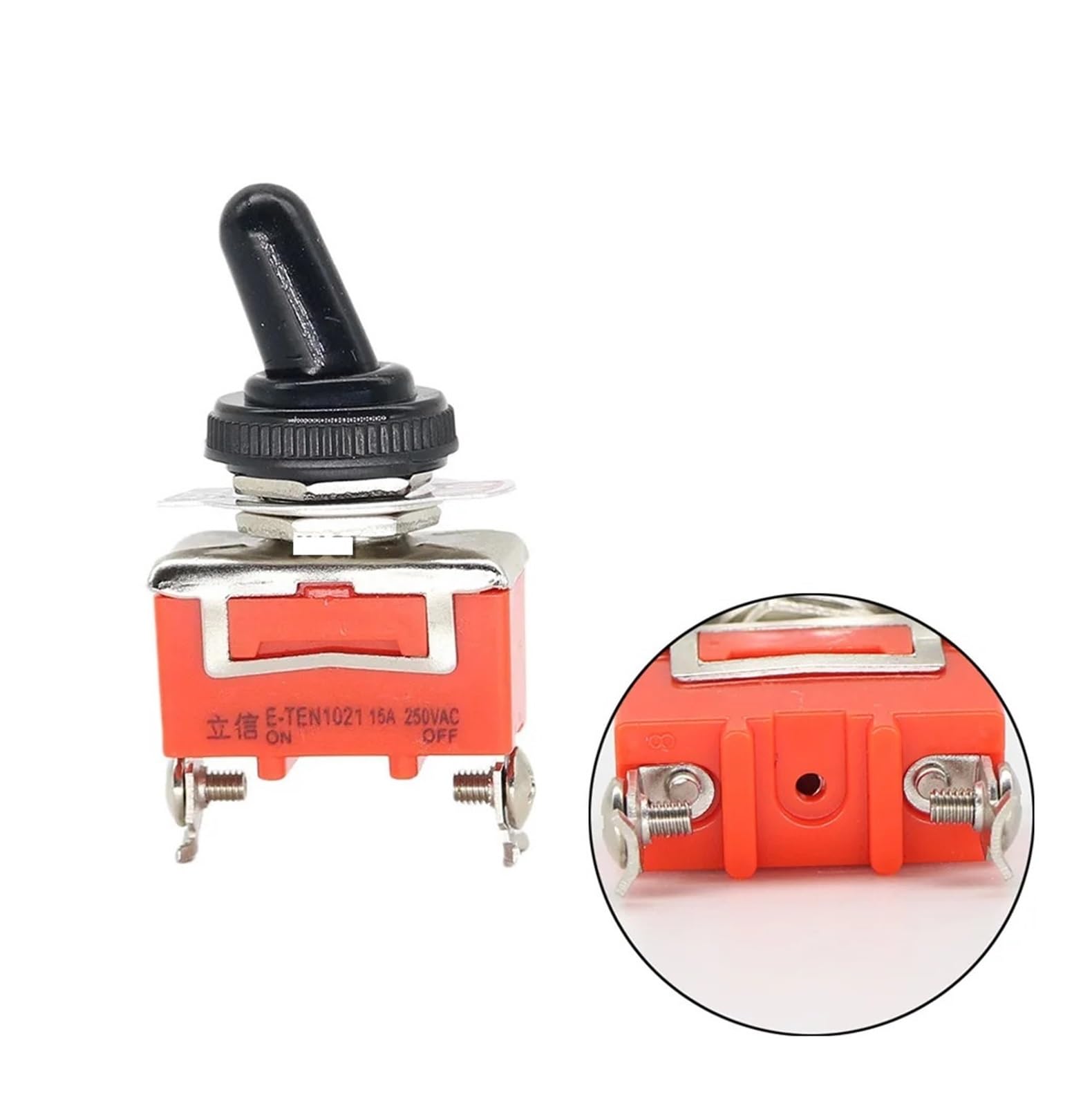 Toggle switch E-TEN1021 E-TEN1121 E-TEN1122 E-TEN1221 E-TEN1321 E-TEN1322 15A 250VAC 2 4 6 Terminal On off rocker switch DERYLFGND(E-TEN1021 and Cap) von DERYLFGND