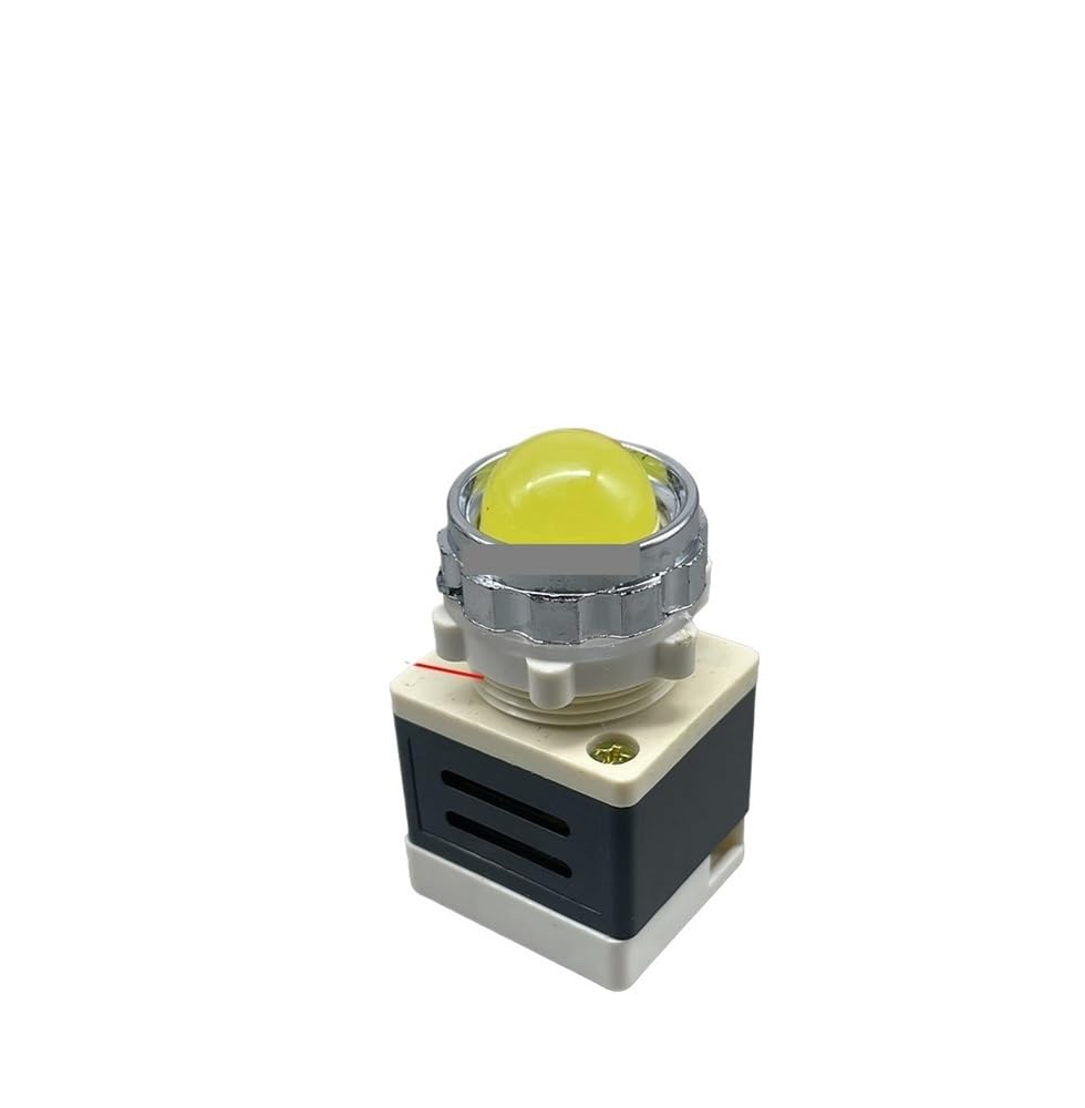 Work indicator light AD11-25 red green yellow LED power signal light 220v 380v 24V 12V DERYLFGND(Yellow,12V) von DERYLFGND