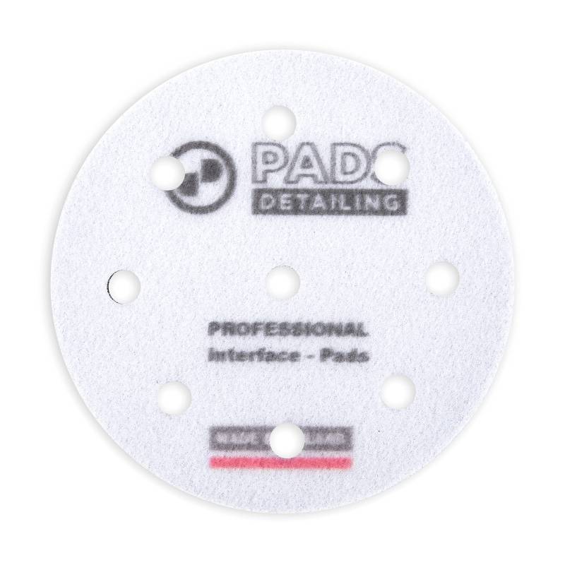 DETAILINGPADS 2 Stück Professionelles Polierscheibe Softauflage - Buffer Pad für Schleifteller/Polierteller - Schutzauflage - Interface-Pad - Schleifscheiben - Fi 125/10-9 Löcher von DETAILINGPADS