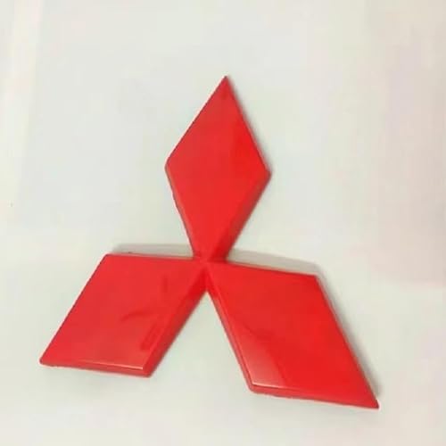 Auto Emblem für Mitsubishi Attrage 2019 2020, ABS 3D Aufkleber Ornament Abzeichen Logo Abzeichen Sticker Abziehbilder Front Motorhaube Kofferraum Auto Zubehör,L von DETMOL