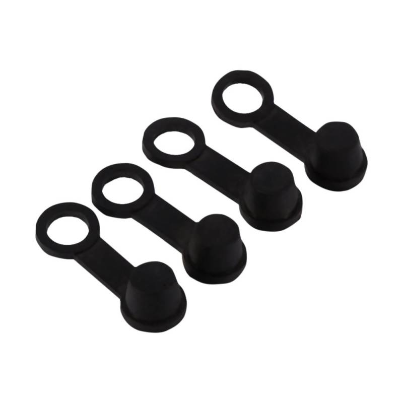 DEWIN Brake Bleeder Screw Caps - Black Rubber Brake Bleed Nippel Fettkappe, Staubschutz für Motorrad 8mm (4pcs) von DEWIN