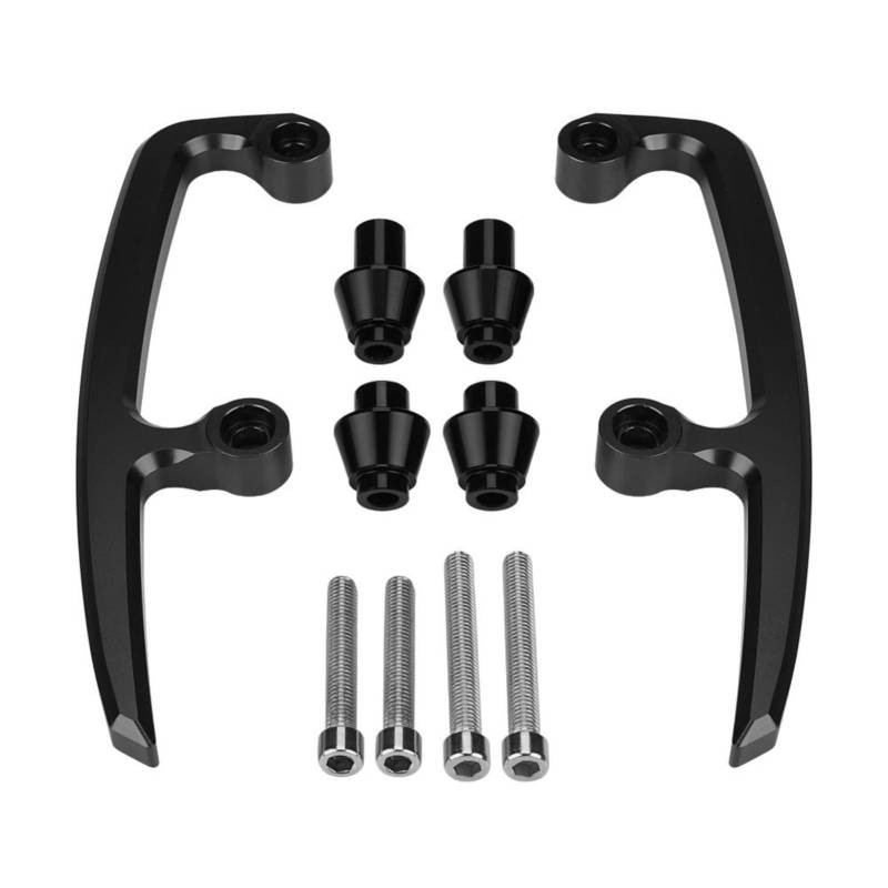 DEWIN Hintere Haltegriffe für Motorrad Beifahrer, CNC Aluminium Hintere Haltegriffe für Motorrad Beifahrer Hinten für Z650 17-18(Schwarz) von DEWIN