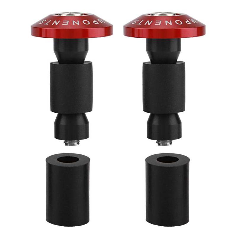 DEWIN Lenkerstecker Motorrad, Lenkerendstecker 7/8 Zoll Motorrad Lenkerende Schieberkappen für Racing ATV Offroad 22mm(Rot) von DEWIN