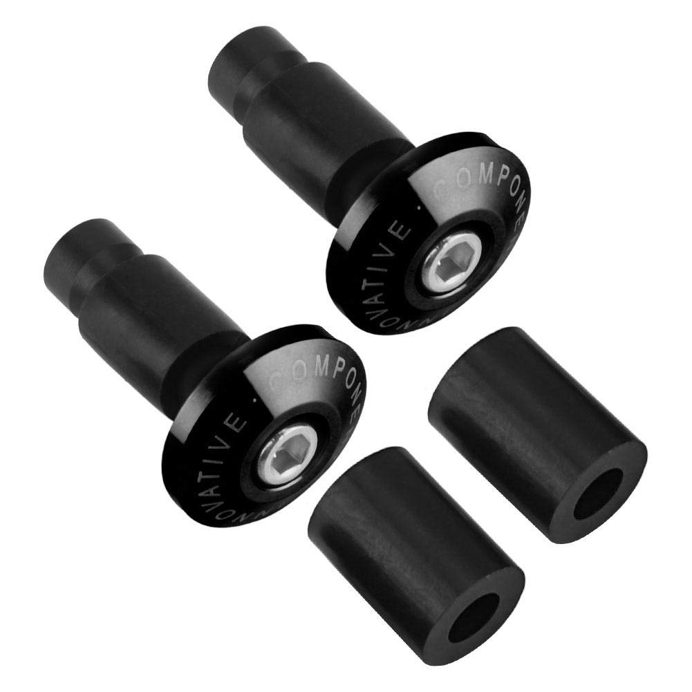 Motorradlenkerende, 22 mm 7/8-Zoll-Motorrad-Gleitschraubenkappen Passend für ATV-Offroad-Motorräder(schwarz) von DEWIN