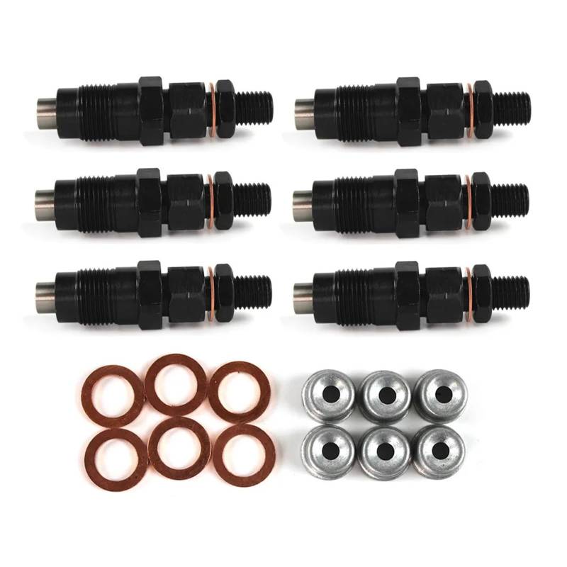 6pcs Diesel Fuel Injectors Nozzles Set Replacement，Compatible For Nissan Patrol GU Y61 TD42 TD42T Car Engine Repair Accessories Parts von DFFCXGVN