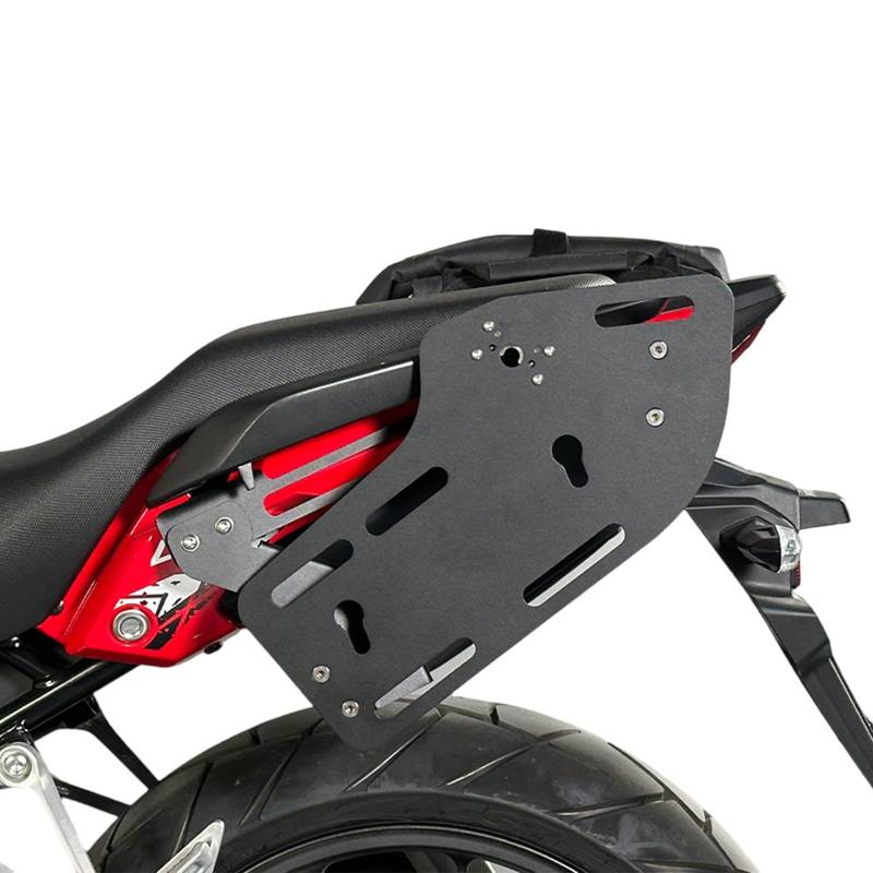 DFFMQSJ Kompatibel mit Honda NX400 CB400X CB500X 2021-2024 Stabile Motorrad-Gepäckträger Seiten-Satteltaschen-Stützträger Frachtgepäckträger Legierung Motorradheck Erweitertes Regalzubehör von DFFMQSJ