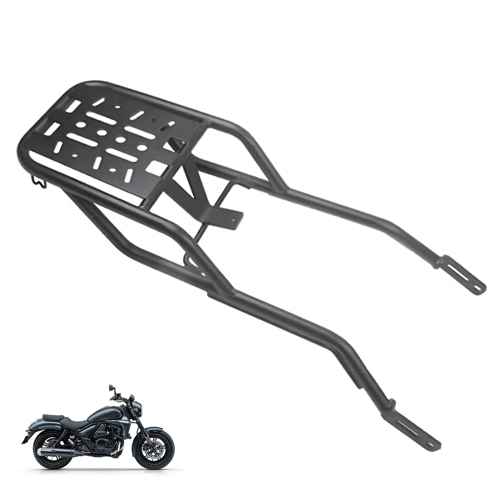 DFFMQSJ Stabiler Motorrad-Heckgepäckträger aus Metall, Topbox-Halterung, Halterung, Verlängerung, Regalhalter, kompatibel mit Haojue TR300 HJ300-3A von DFFMQSJ