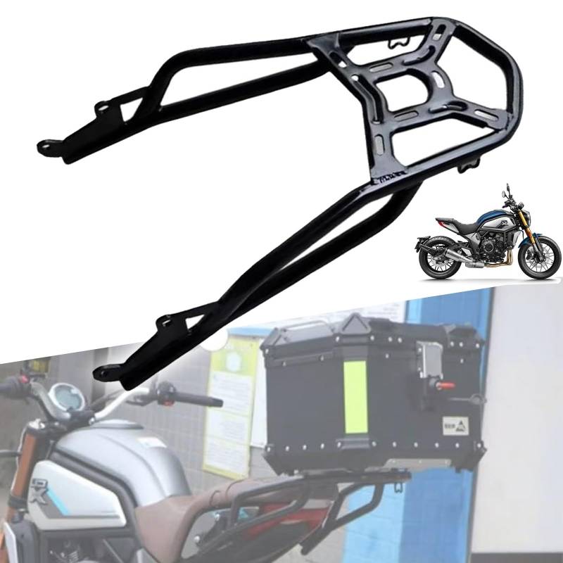 DFFMQSJ für CFMOTO 700CL-X CLX 700 Motorrad-Heckgepäckträger Universal-Lastenträger Dicker Stahl-Topbox-Halter. Stützhalterung Erweiterte Sitzablage Motorradzubehör von DFFMQSJ