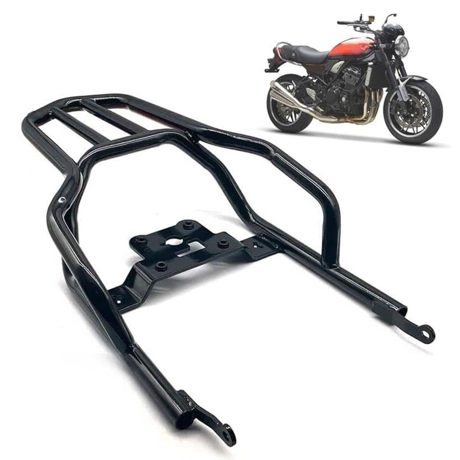 DFFMQSJ Universal-Gepäckträger für Motorräder aus Aluminium, Halterung für Topbox-Halterung, Heckgepäckträger, Verlängerung, Regalhalter, Motorradzubehör, kompatibel mit Kawasaki Z900RS von DFFMQSJ