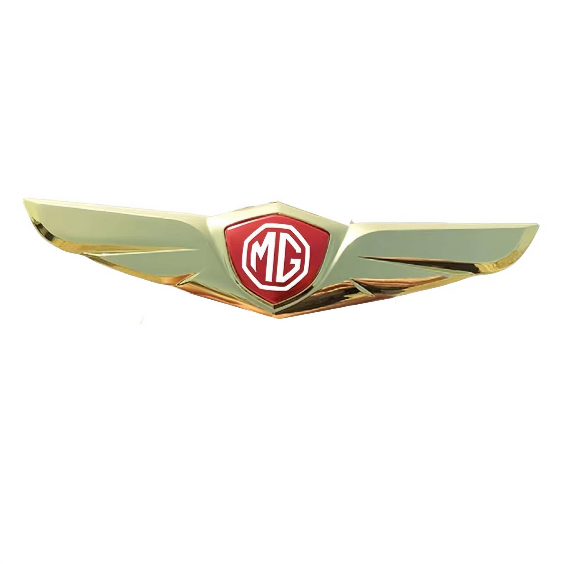 Auto Emblem Aufkleber für MG MG3 2018-2023, Logo Emblem Badge Aufkleber Abzeichen Aufkleber Motorhaube Vorne und Hinten und Kofferraum Logo Dekoration Zubehör,Gold-C von DFVBNH