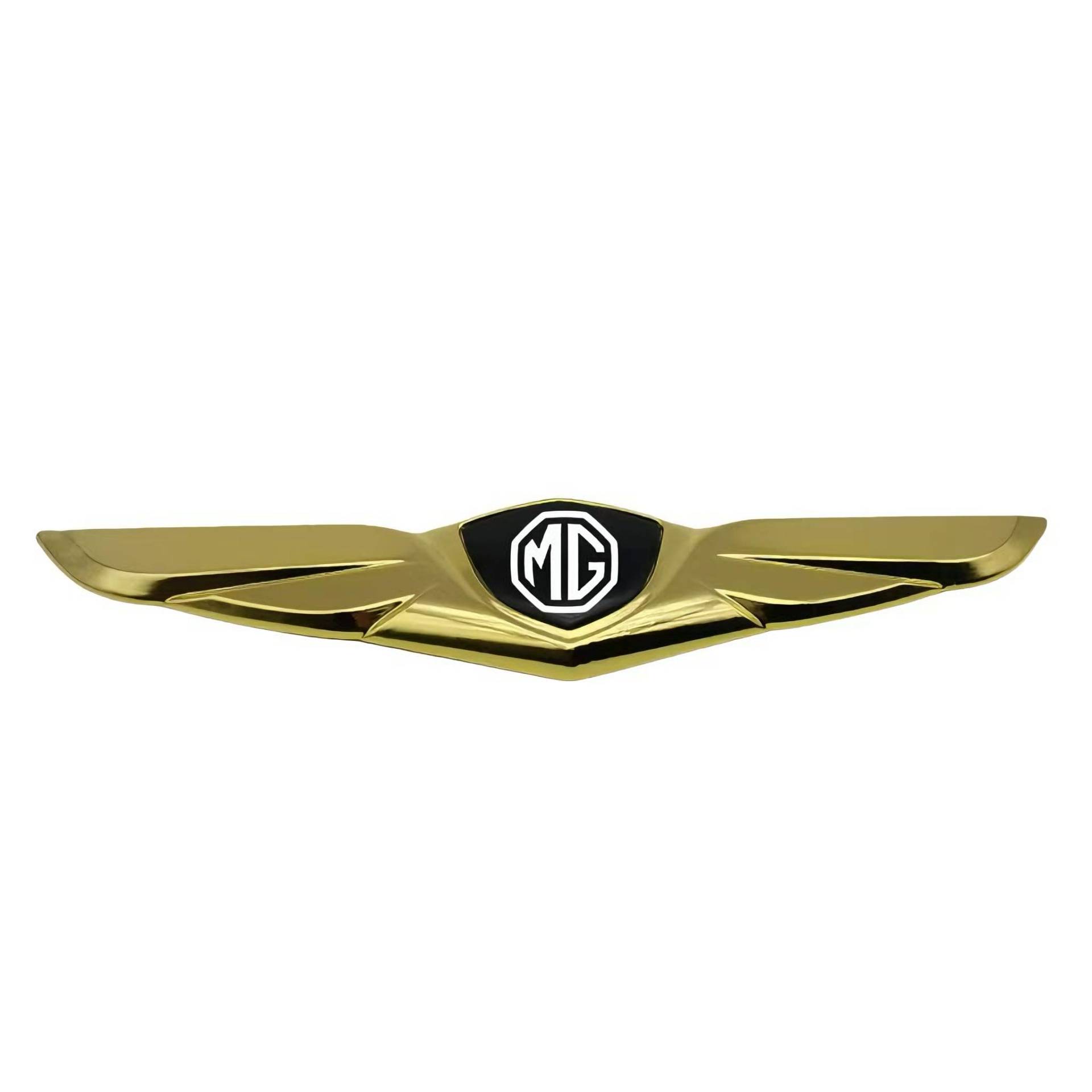 Auto Emblem Aufkleber für MG MG4 2022-2023, Logo Emblem Badge Aufkleber Abzeichen Aufkleber Motorhaube Vorne und Hinten und Kofferraum Logo Dekoration Zubehör,Gold-A von DFVBNH
