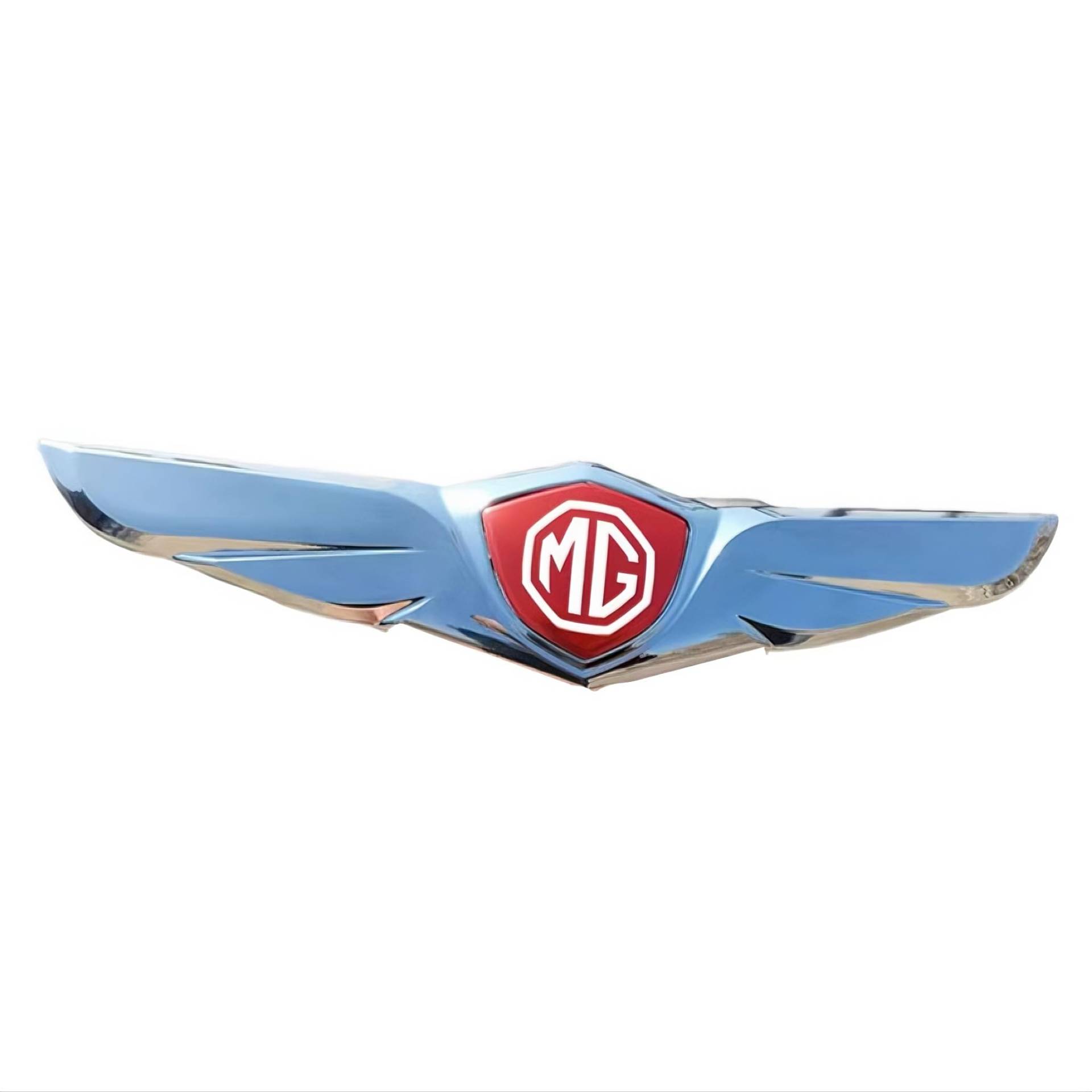 Auto Emblem Aufkleber für MG MG5 2020 2021 2022, Logo Emblem Badge Aufkleber Abzeichen Aufkleber Motorhaube Vorne und Hinten und Kofferraum Logo Dekoration Zubehör,Silver-C von DFVBNH