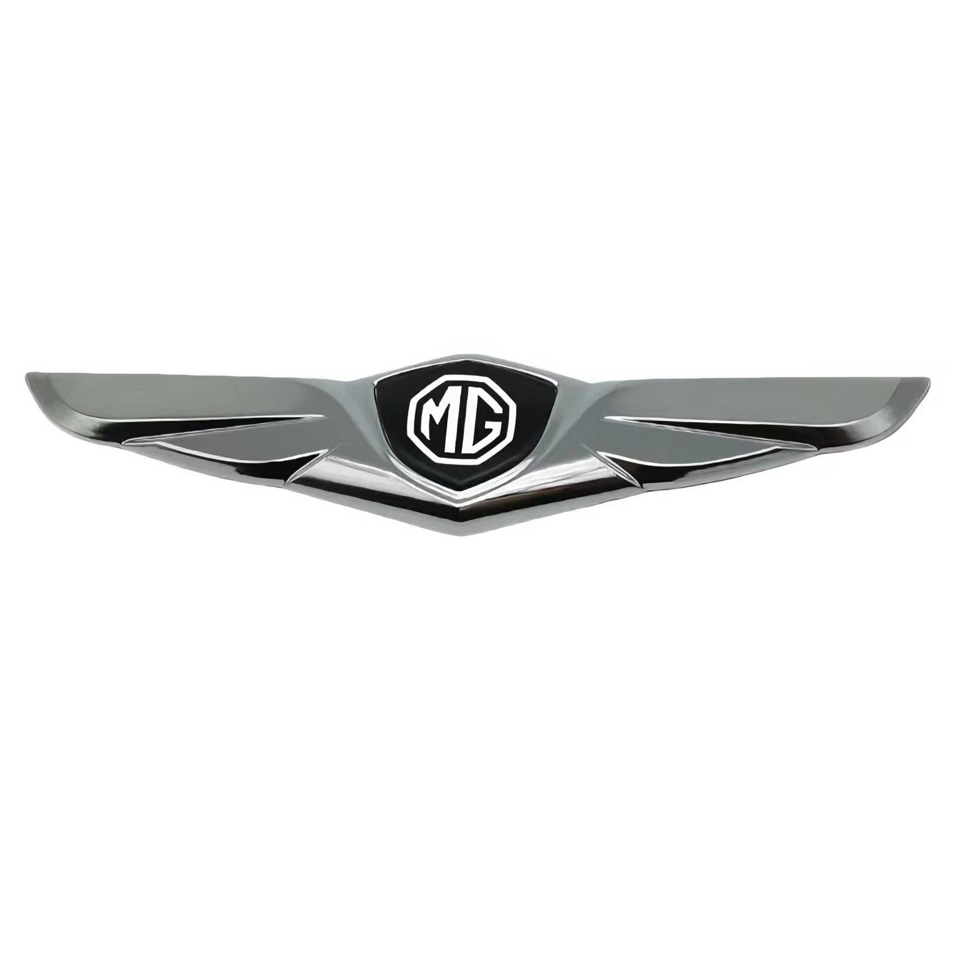 Auto Emblem Aufkleber für MG MG6 2009-2017, Logo Emblem Badge Aufkleber Abzeichen Aufkleber Motorhaube Vorne und Hinten und Kofferraum Logo Dekoration Zubehör,Silver-A von DFVBNH