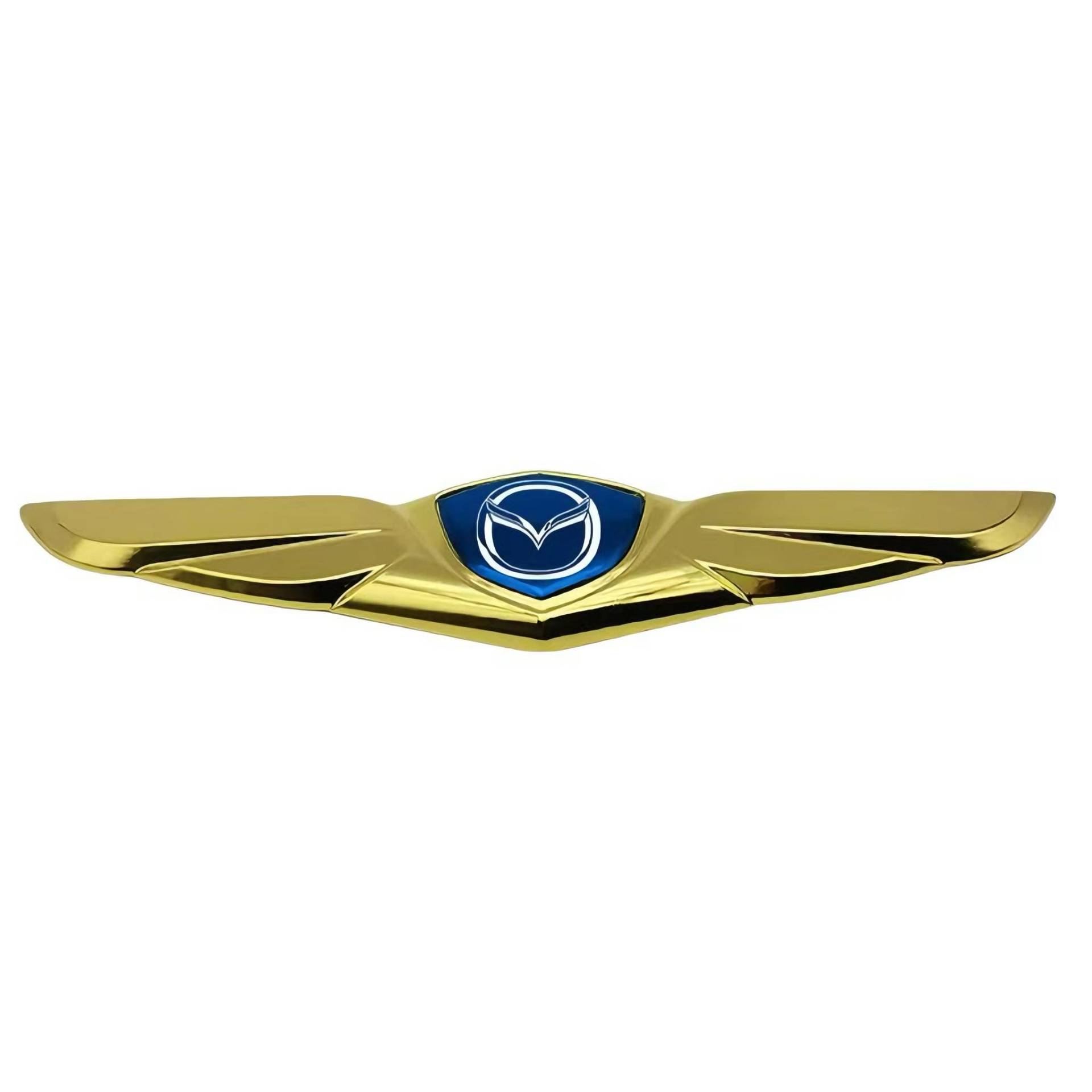 Auto Emblem Aufkleber für Mazda CX-7 2006-2012, Logo Emblem Badge Aufkleber Abzeichen Aufkleber Motorhaube Vorne und Hinten und Kofferraum Logo Dekoration Zubehör,Gold-B von DFVBNH