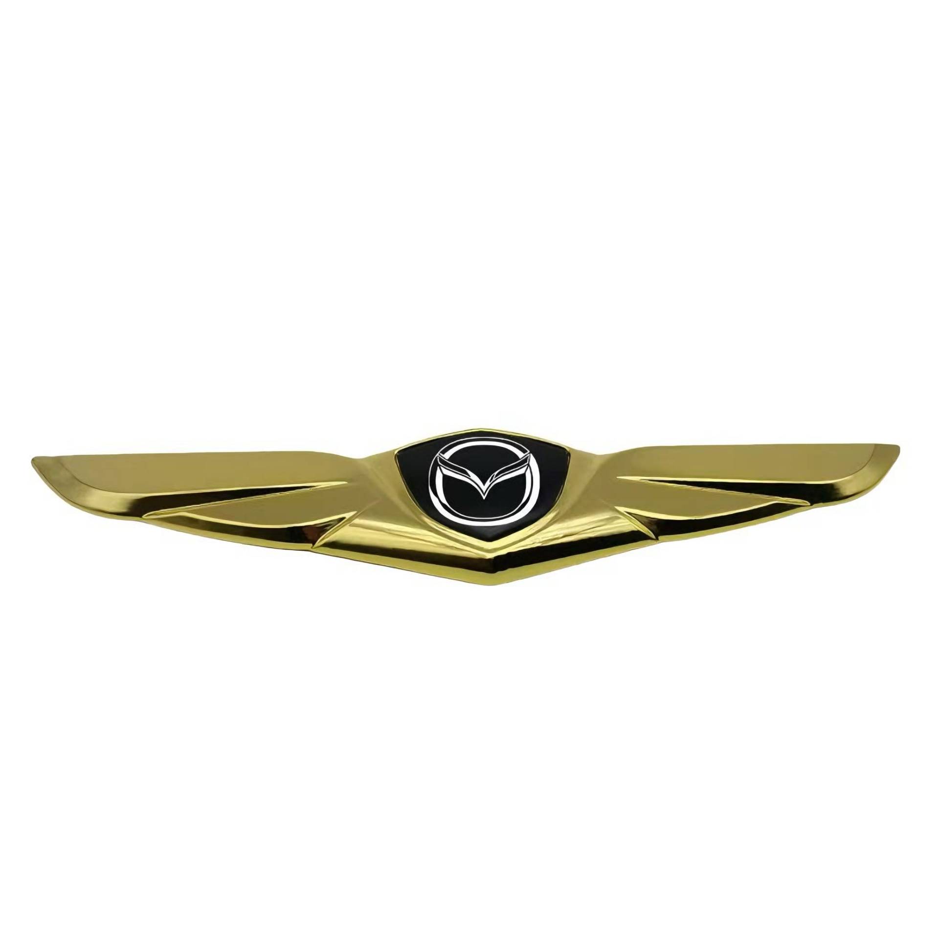 Auto Emblem Aufkleber für Mazda Roadster 2005-2015, Logo Emblem Badge Aufkleber Abzeichen Aufkleber Motorhaube Vorne und Hinten und Kofferraum Logo Dekoration Zubehör,Gold-A von DFVBNH