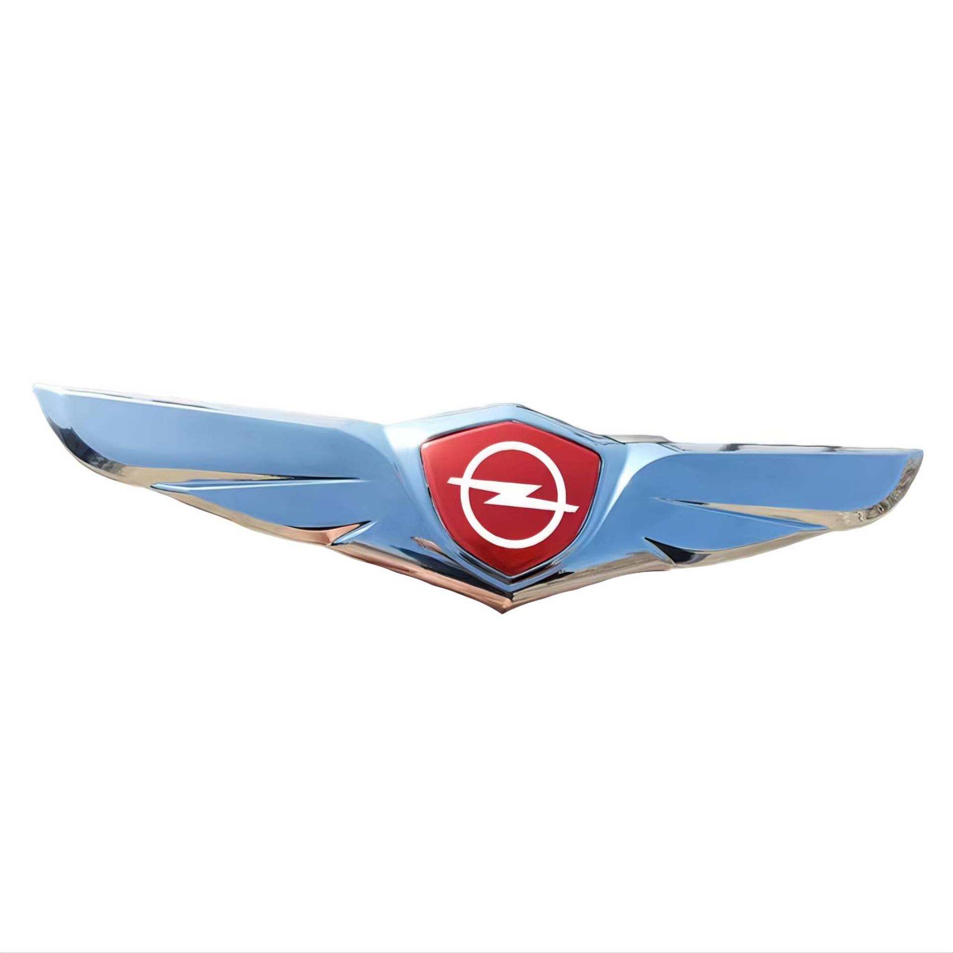Auto Emblem Aufkleber für Opel Antara 2006-2016, Logo Emblem Badge Aufkleber Abzeichen Aufkleber Motorhaube Vorne und Hinten und Kofferraum Logo Dekoration Zubehör,Silver-C von DFVBNH