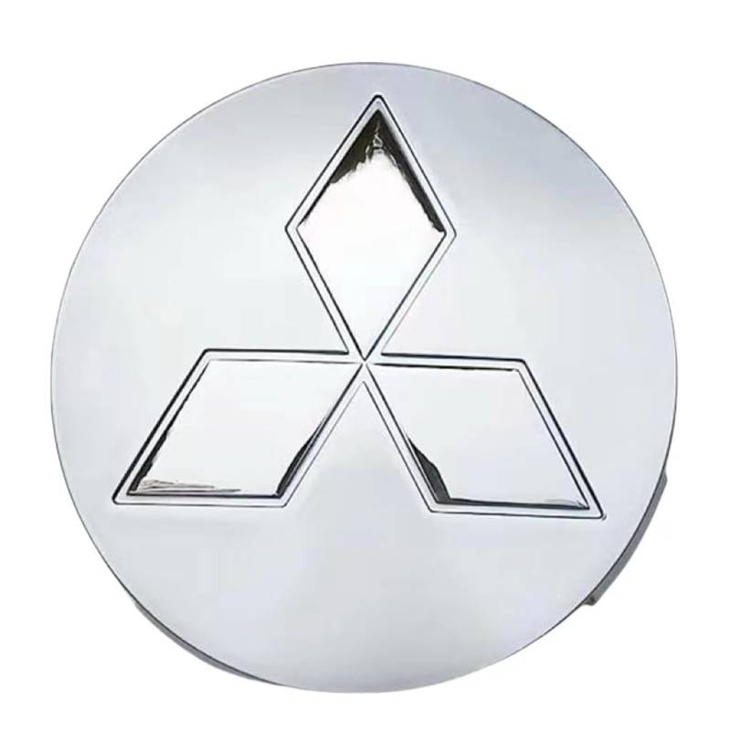 Auto Nabendeckel für Mitsubishi Space Star 2013-2019, Nabenkappen Radnabenabdeckung Felgenkappen Radnabenkappen Felgendeckel Radnabendeckel ABS Logo Ersetzen Zubehör 4 PCS,Silver-81mm von DFVBNH