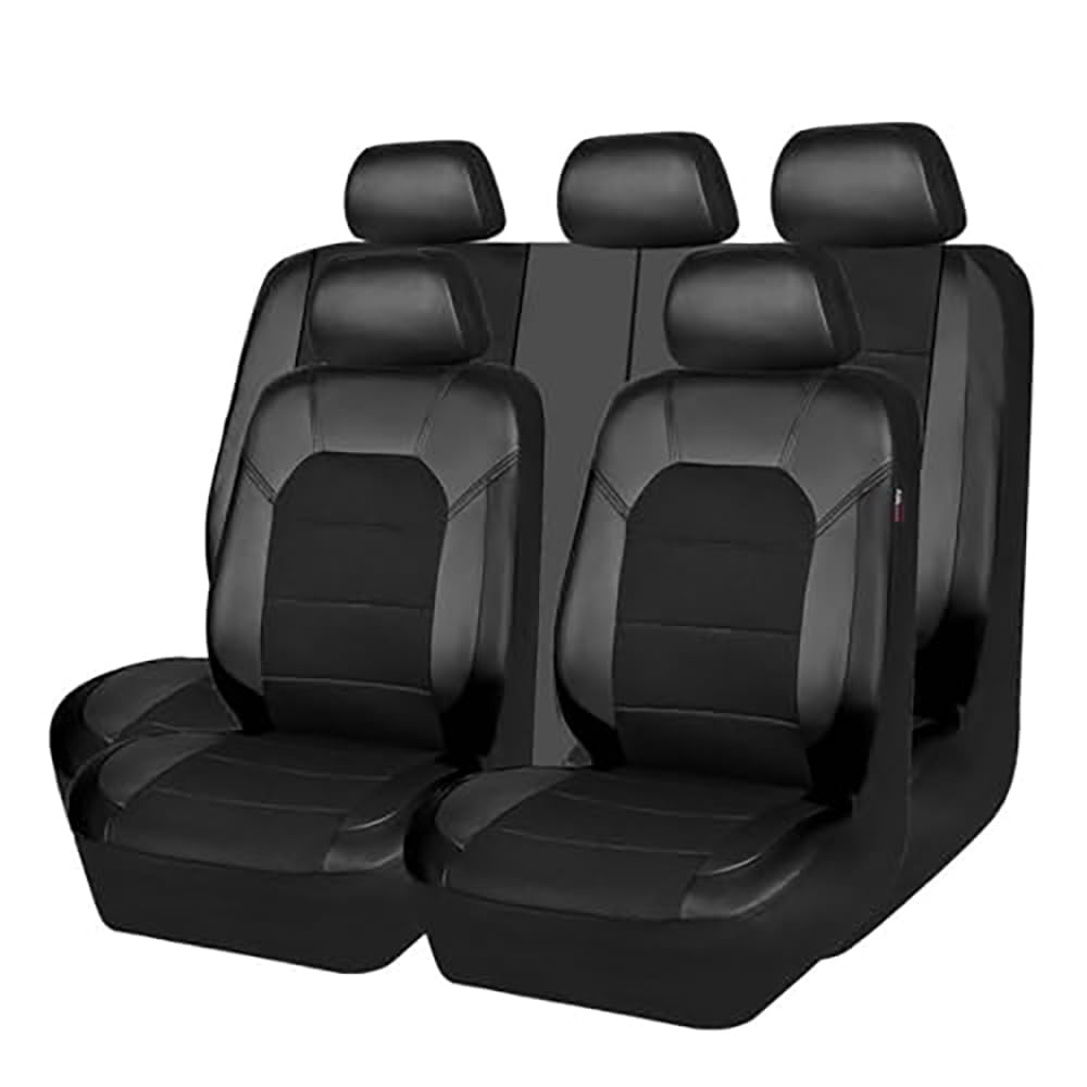 DFVOOP Auto Sitzbezüge Sets, Für Hyundai Kona Hybrid SX2 2024 2025 PU Leder Autositzbezüge,Wasserdicht Atmungsaktiv Schonbezüge Autositz Sitzschoner Zubehör,C von DFVOOP