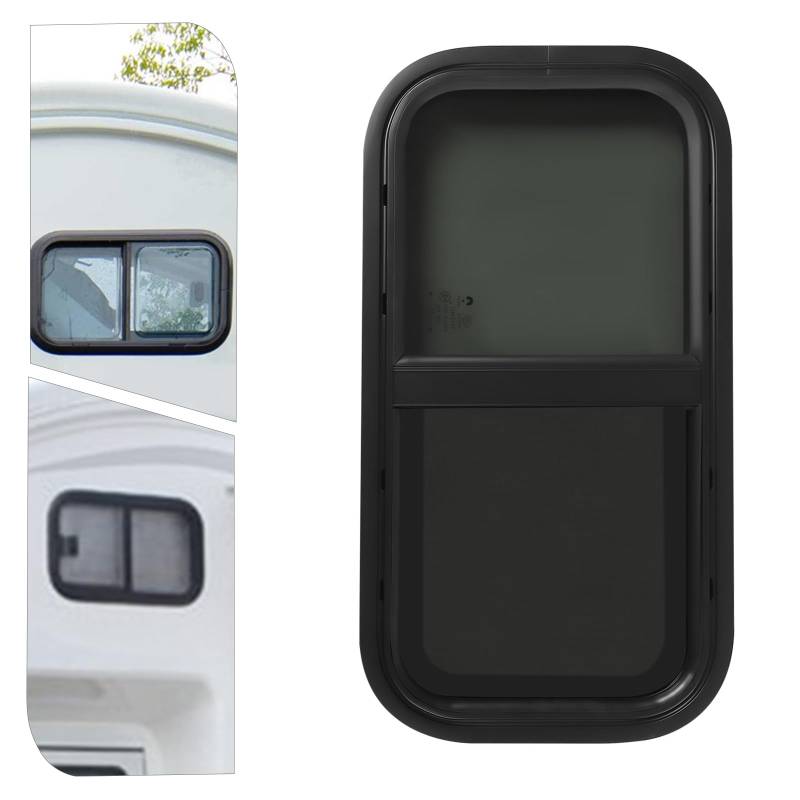 Wohnmobil Schiebefenster, Caravan Seitenfenster Wohnmobilfenster Getönt Schiebefenster Insektenschutz 700 x 400mm, Geeignet für Wohnwagen, Anhänger, Kleintransporter oder umgebaute Fahrzeuge von DGJMuu