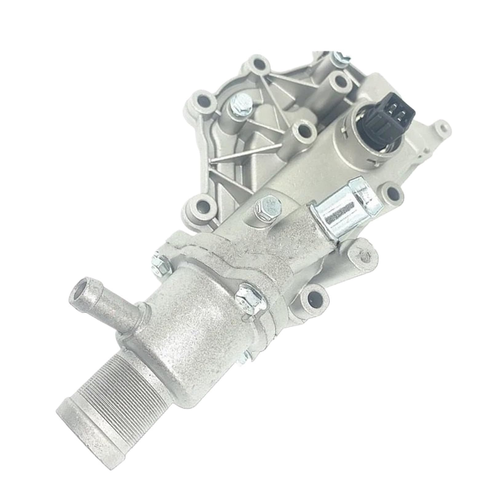 Auto Thermostat Beste 8200561434 8200158269 Auto Aluminium Thermostat Gehäuse Wasserrohr Kühlmittel Outlet Für Renault Megane Clio Laguna Scenic Wind Motor Thermostat(Hole) von DGOINGPI