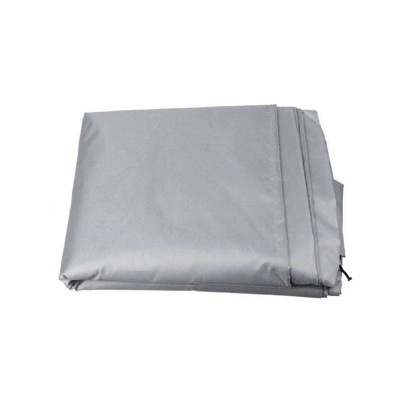 Bootsabdeckung Boot trocken und fahrbereit, wasserdichte und staubdichte Abdeckung, leicht zu transportieren, wasserdichte Abdeckung, schwarz, 380 x 94 x 46 cm Boat Cover Support(Silver230 94 46cm) von DGOINGPI