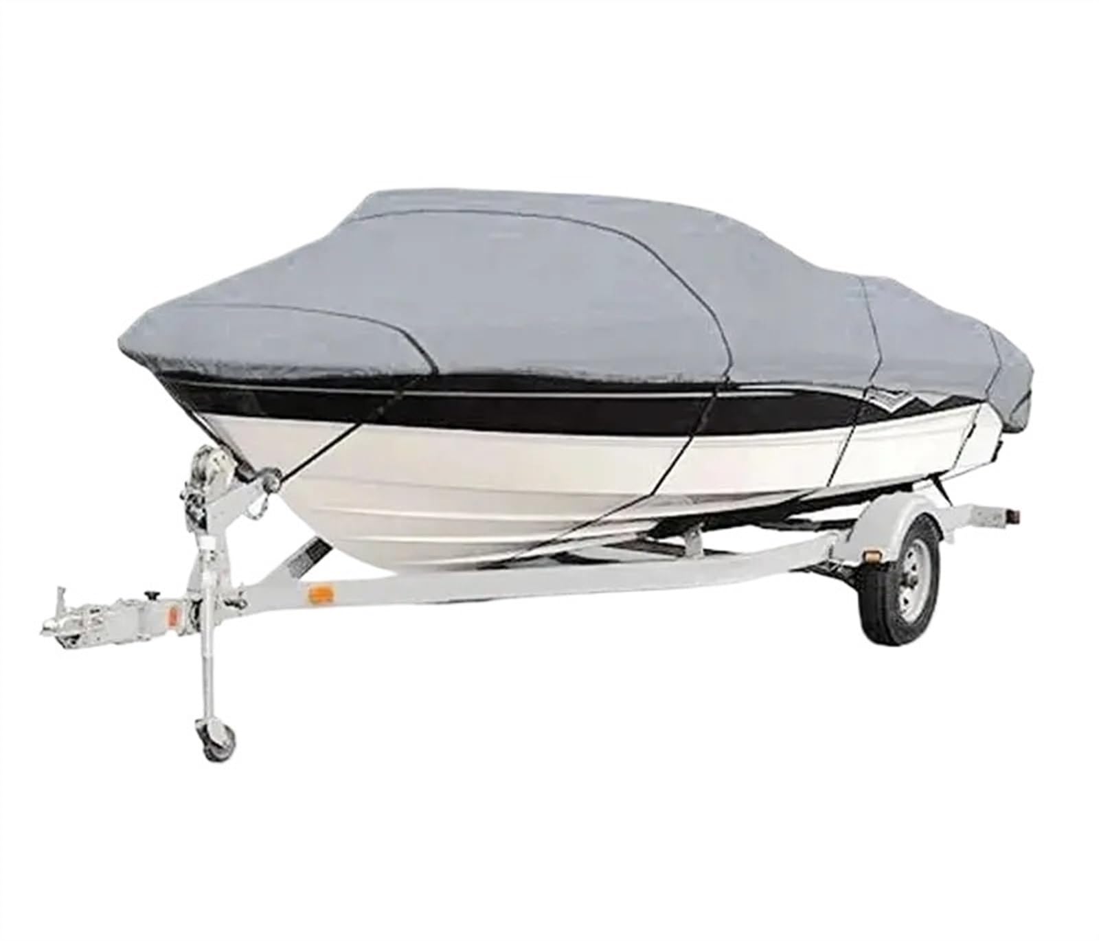 Bootsabdeckung Bootsabdeckung Yacht Außenschutz Wasserdichter Bootsabdeckungsstoff Anti-Smashing Reißfest Silber Reflektierend 11-22FT Boat Cover Support(11-13Ft (420x 270cm)) von DGOINGPI