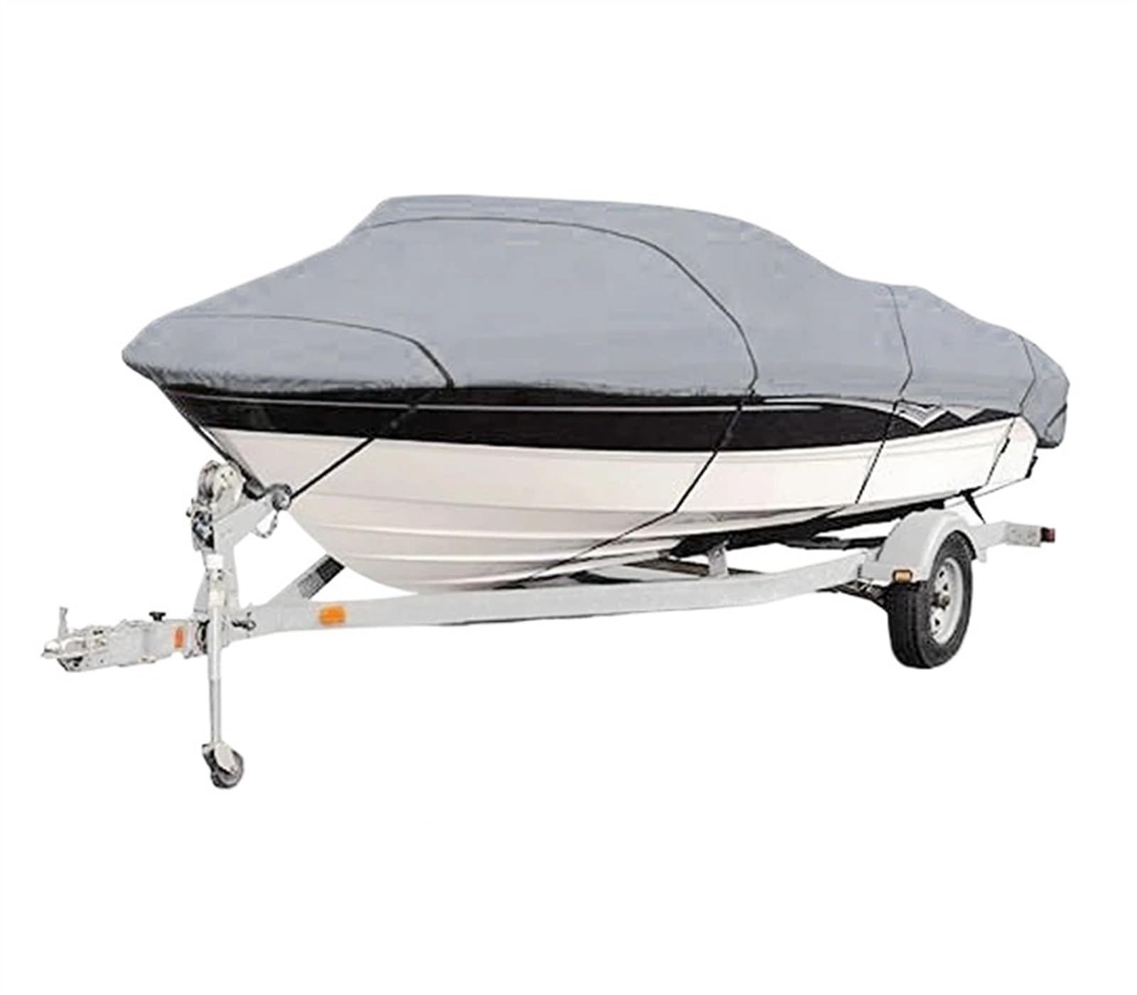 Bootsabdeckung Bootsabdeckung Yacht Außenschutz Wasserdichter Bootsabdeckungsstoff Anti-Smashing Reißfest Silber Reflektierend 11-22FT Boat Cover Support(14-16FT) von DGOINGPI