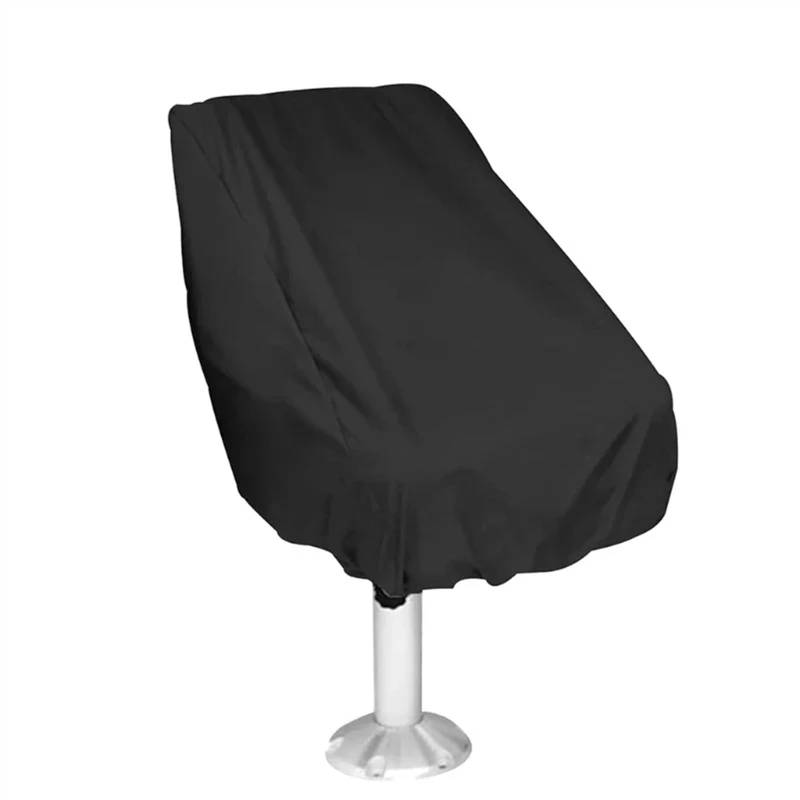 Bootsabdeckung Faltbare Stuhlhülle für den Außenbereich, für Boote, häufig verwendeter Stuhlschutz für Yachtzubehör Boat Cover Support(Black) von DGOINGPI