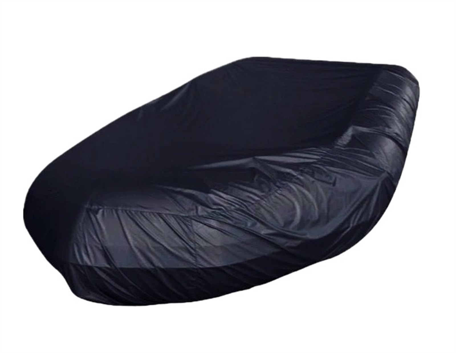 Bootsabdeckung Marine Bootsabdeckung 7,5-17ft Größe Wasserdicht Anti UV EIS Schnee Schlauchboot Schlauchboot Angeln Gummiboot Kajak Sonnenschutz Boat Cover Support(330X94X46cm Black) von DGOINGPI