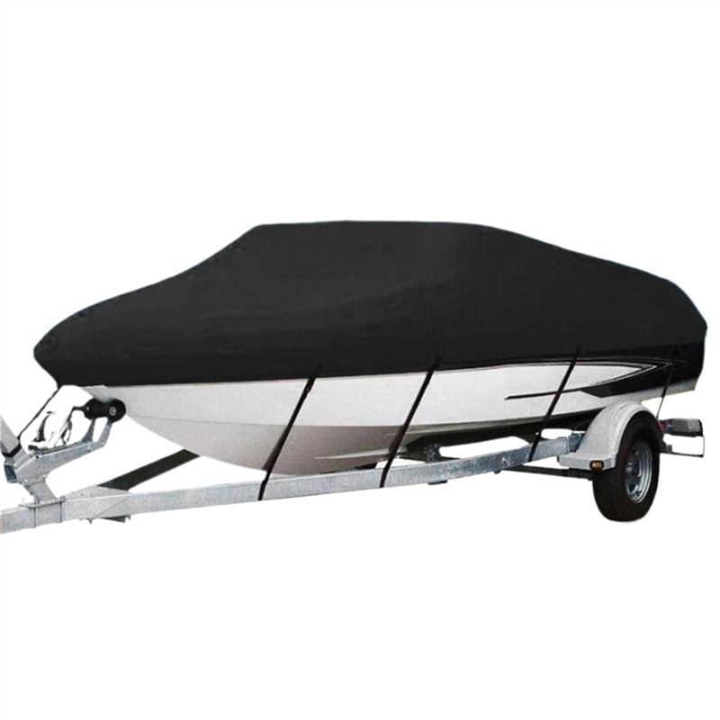 Bootsabdeckung Yacht-Bootsabdeckung 11-22ft Barco Bootsabdeckung Anti-UV Wasserdicht Heavy Duty 210D Marine Trailerable Canvas Bootszubehör Boat Cover Support(20-22Ft (700X290cm)) von DGOINGPI