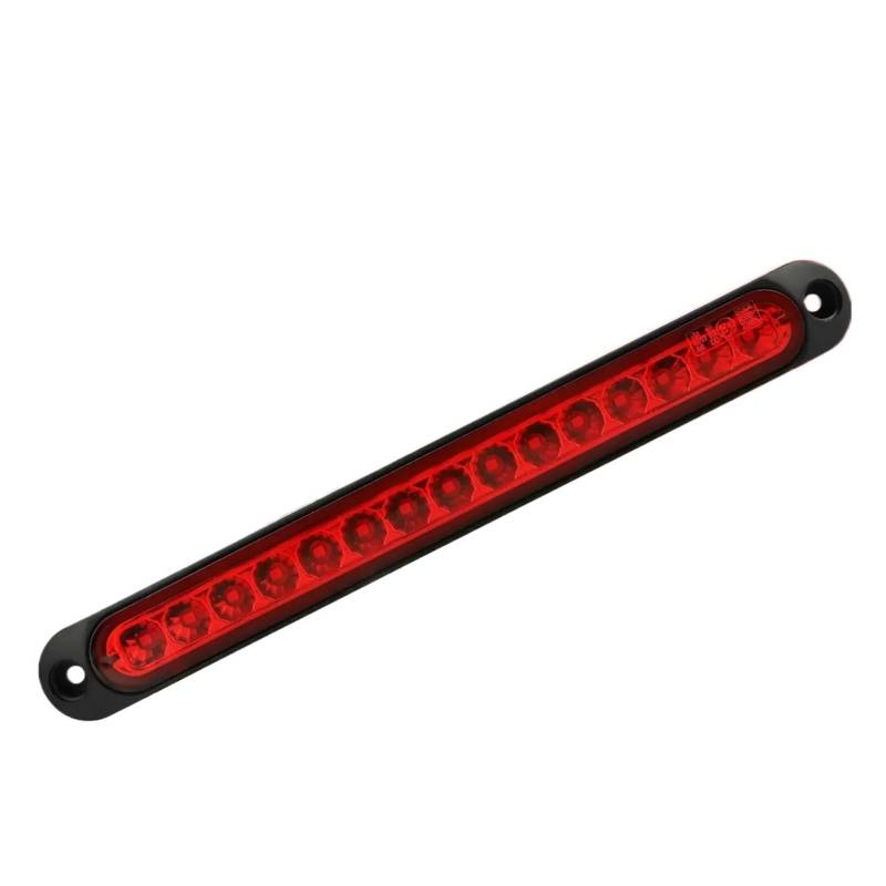 DGOINGPI Rücklicht Komp 1 Stück 24V LED Auto Lichtleiste 12V Rot Dritte Bremsleuchte Rücklicht Signal Seitenmarkierung Blinker Stop Brake Light(Red) von DGOINGPI