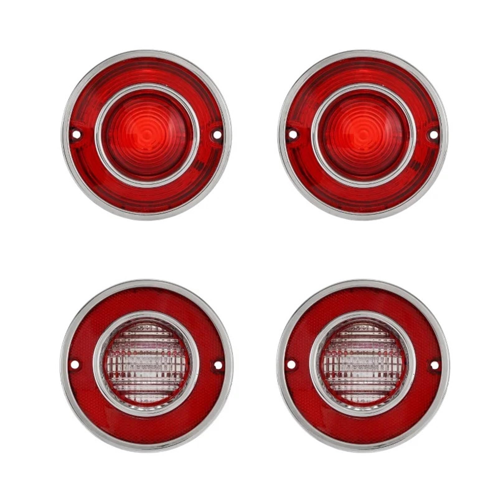 DGOINGPI Rücklicht Komp 4 Stück Auto-LED-Rücklichter, Bremslichter hinten für Corvette C3 1975–1979 (ohne Leuchtmittel) Brake Light(Red Shell) von DGOINGPI