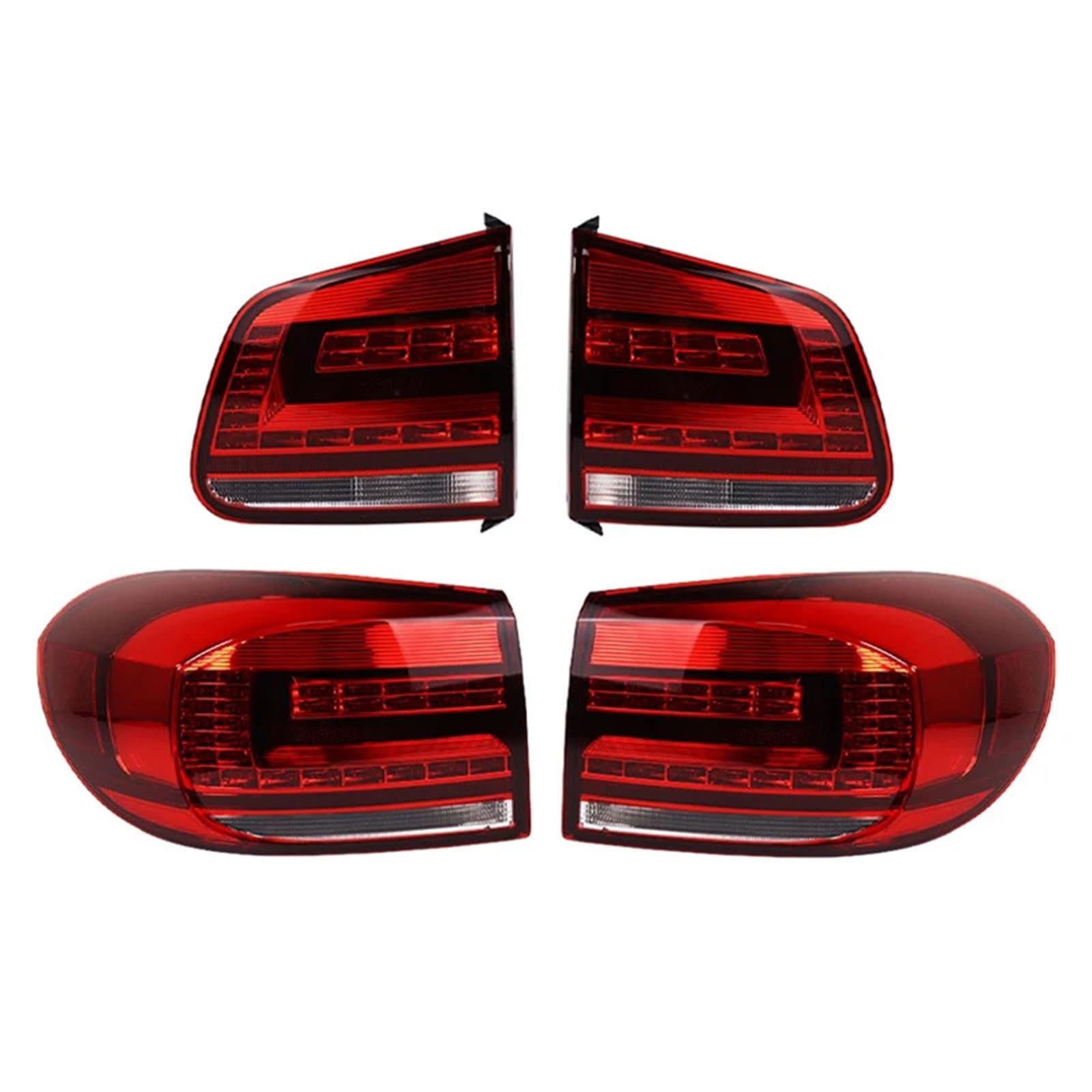 DGOINGPI Rücklicht Komp Für VW Tiguan 2013-2016 LED Auto Heckstoßstange Rücklicht 1 Set Rücklicht Montage Rückwärts Stopp Bremslicht Brake Light von DGOINGPI