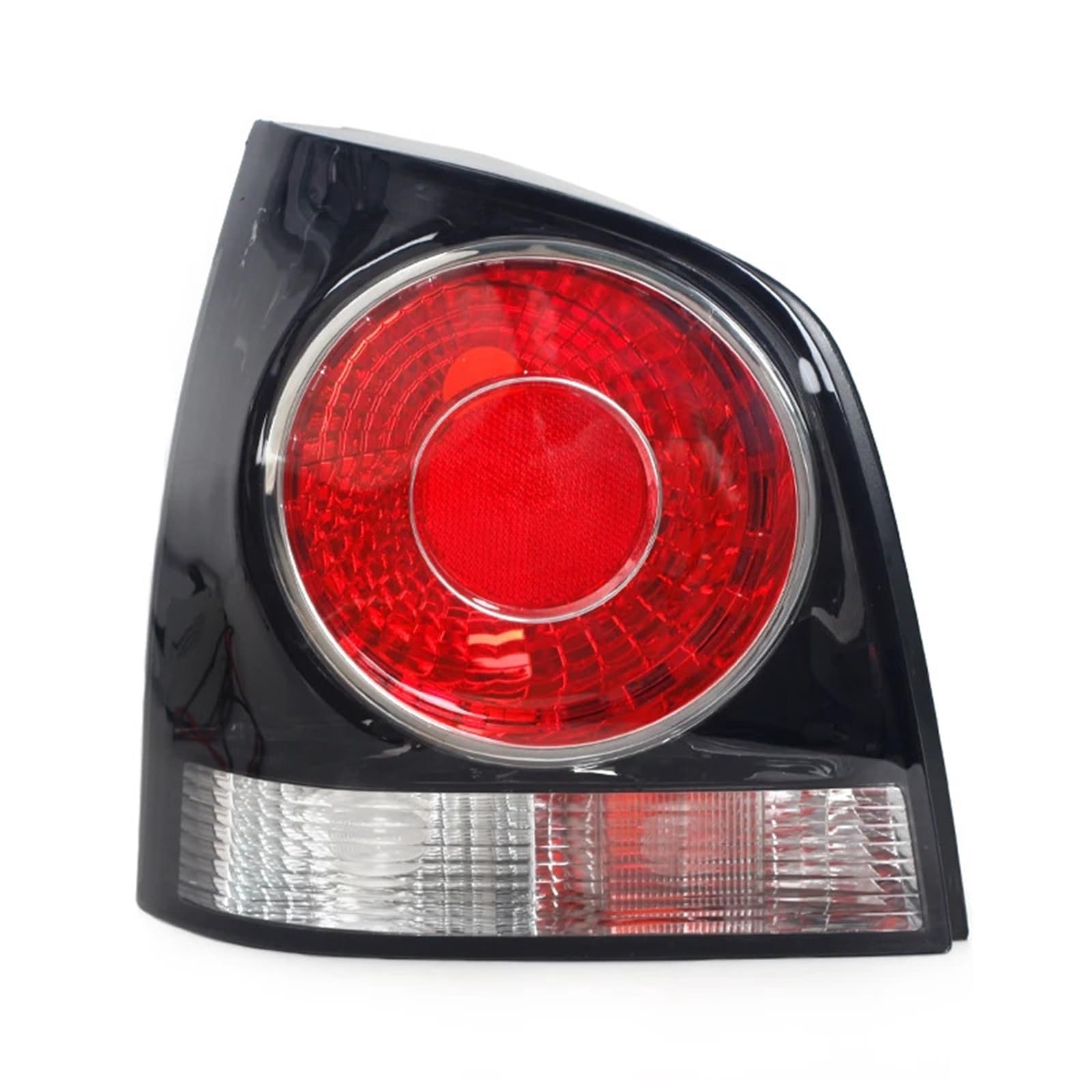 DGOINGPI Rücklicht Komp Für Volkswagen VW Polo 9N 9N3 Fließheck 2005-2010 Rücklichtgehäuse Autozubehör Platine ohne Leuchtmittel Brake Light(Black 1 Left) von DGOINGPI