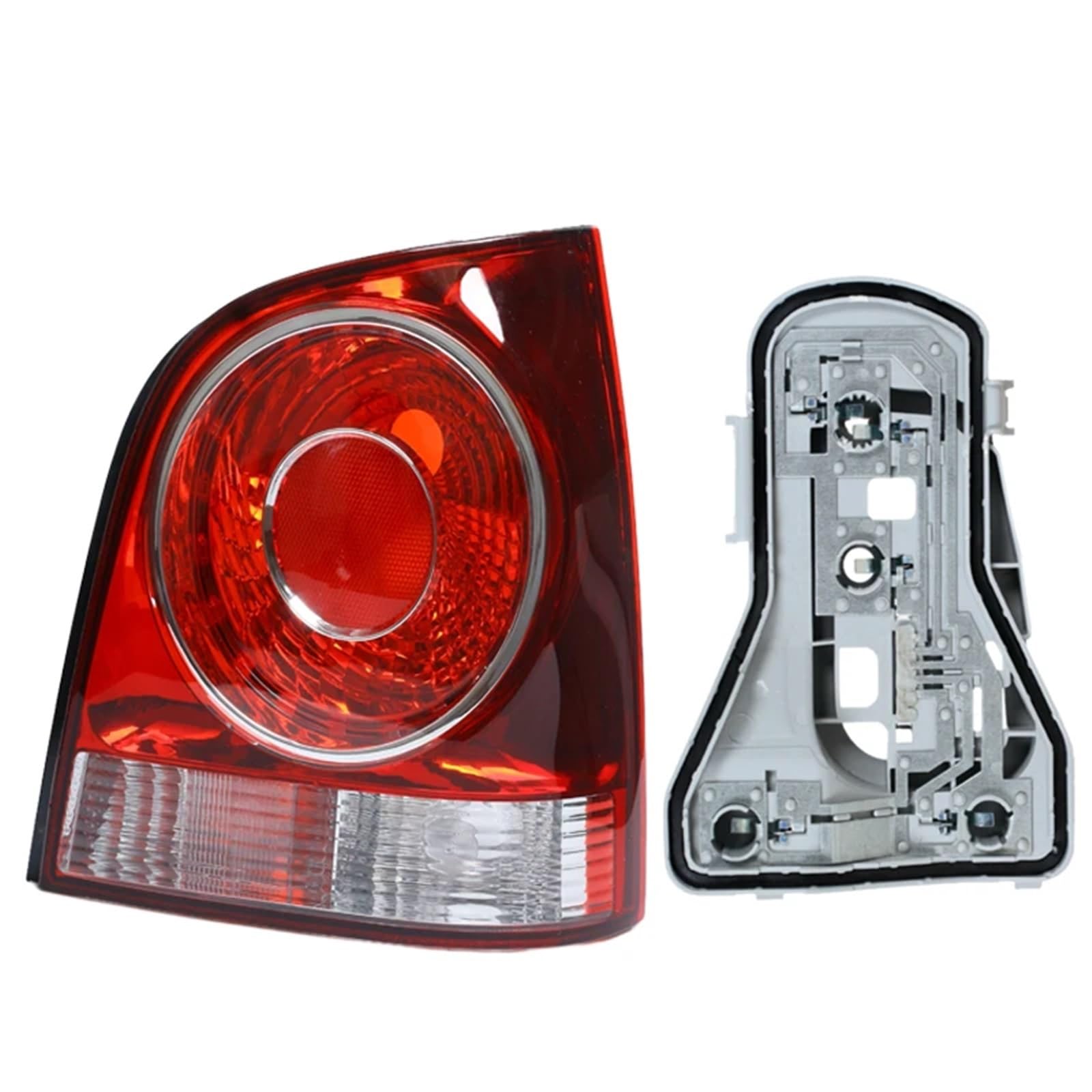 DGOINGPI Rücklicht Komp Für Volkswagen VW Polo 9N 9N3 Fließheck 2005-2010 Rücklichtgehäuse Autozubehör Platine ohne Leuchtmittel Brake Light(Red 2 Right) von DGOINGPI