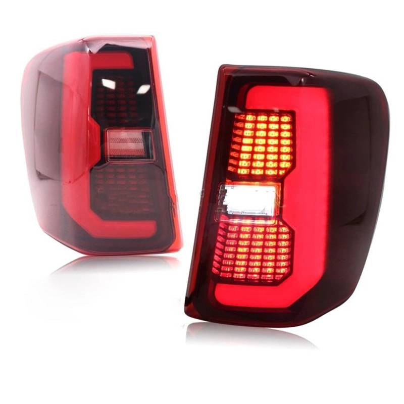 DGOINGPI Rücklicht Komp LED Auto Rücklicht Licht Baugruppen Für Jeep Grand Cherokee 1999-2004 Licht Zubehör Brake Light(Red 1 pair) von DGOINGPI