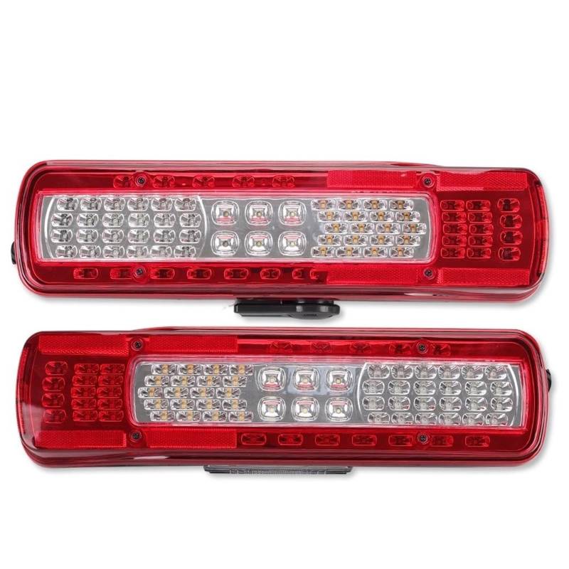 DGOINGPI Rücklicht Komp LED Rückleuchten für Volvo FH FM mit Summer hinten Blinker Stop Brems Nebelscheinwerfer Rückfahrwarnleuchte Brake Light(Left and Right) von DGOINGPI