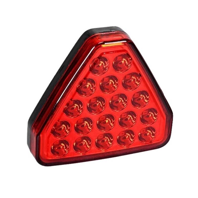 DGOINGPI Rücklicht Komp LED Strobe Hinten Stop Schwanz Lampe Dreieck Bremse Licht Rot Auto Zubehör Brake Light(A) von DGOINGPI