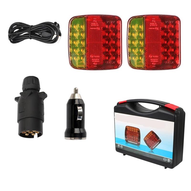 DGOINGPI Rücklicht Komp Magnetische Drahtlose LED Licht Signal Warnung Bremse Lampe Lkw Rücklicht Für Caravan RV Camper Lkw Lkw Brake Light von DGOINGPI