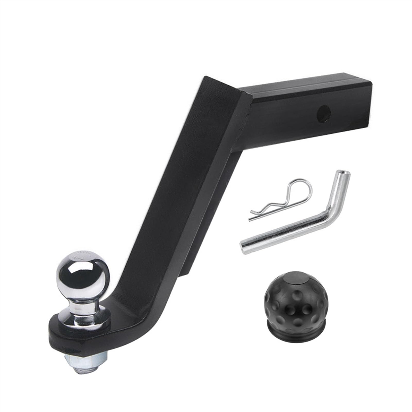 anhängerkupplung 8 Zoll Drop Tow Bar W/50mm 2 Zoll Ball Abdeckung Montieren Zunge Hitch Anhänger Auto RV Boot Teile zubehör Towing Hitch(with 2 Inch Ball) von DGOINGPI