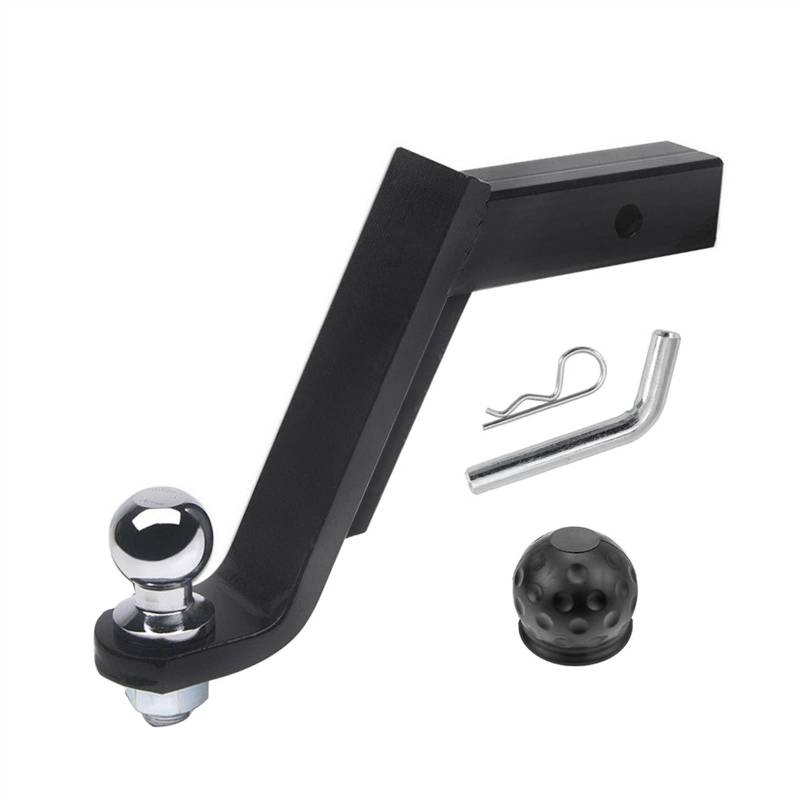 anhängerkupplung 8 Zoll Drop Tow Bar W/50mm 2 Zoll Ball Abdeckung Montieren Zunge Hitch Anhänger Auto RV Boot Teile zubehör Towing Hitch(with 50mm Ball) von DGOINGPI