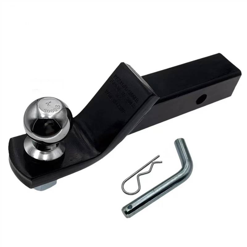 anhängerkupplung Anhängerkupplung Zunge Ball Halterung Mit Anhängerkupplung Und Hitch Pin RV Teile Auto Camper Zubehör Caravan Komponenten Towing Hitch(Set with Ball 2 Inch) von DGOINGPI