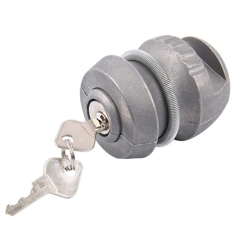 anhängerkupplung Universal Anti-Diebstahl Anhänger Caravan Aluminium Hitch Kupplung Tow Ball Lock Towing Hitch von DGOINGPI